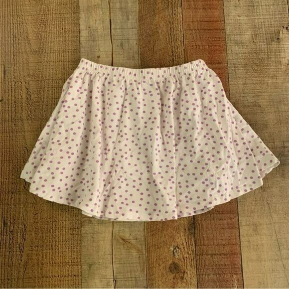 June and January girls size 4T white with purple polka dot swing skirt - Picture 1 of 7